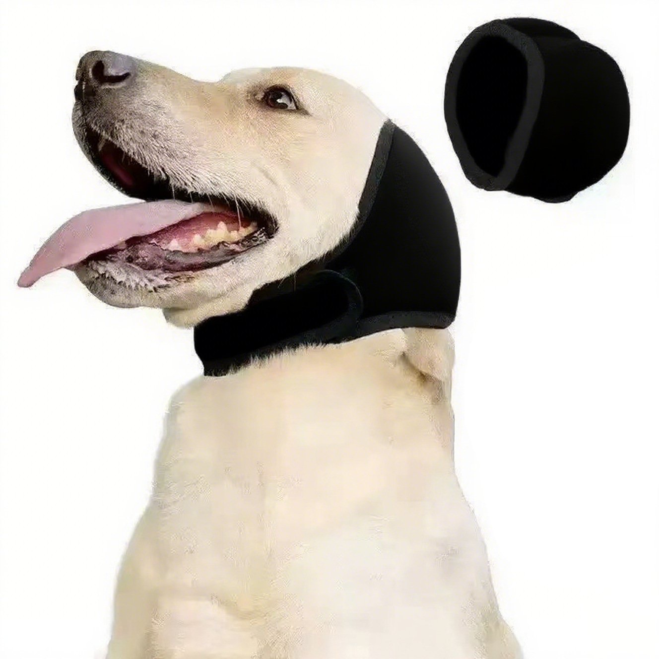 Calming Dog Ear Wrap – Sound Dampening for Thunder, Fireworks