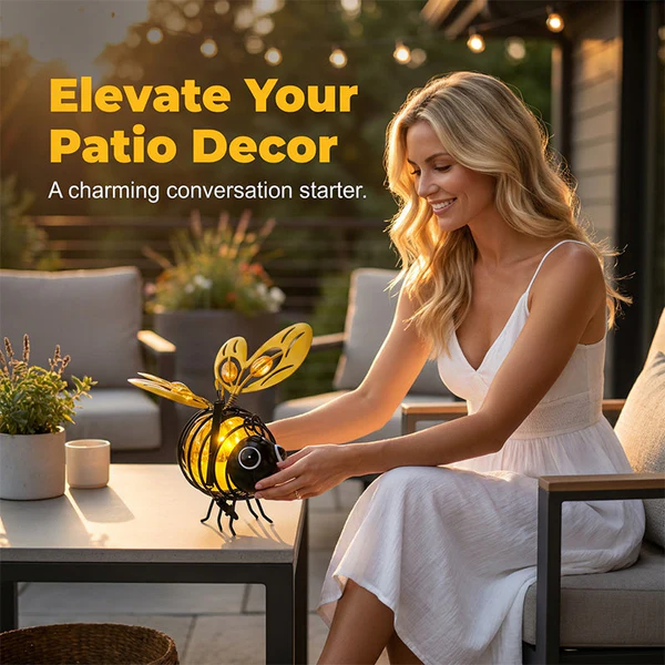 Solar Bee Garden Light Outdoor Hanging Decoration