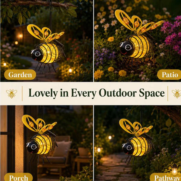 Solar Bee Garden Light Outdoor Hanging Decoration