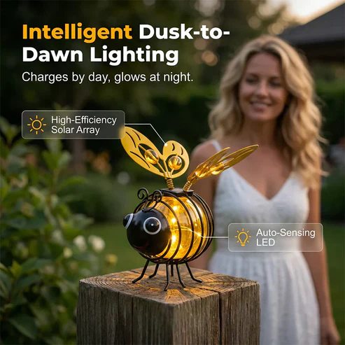 Solar Bee Garden Light Outdoor Hanging Decoration