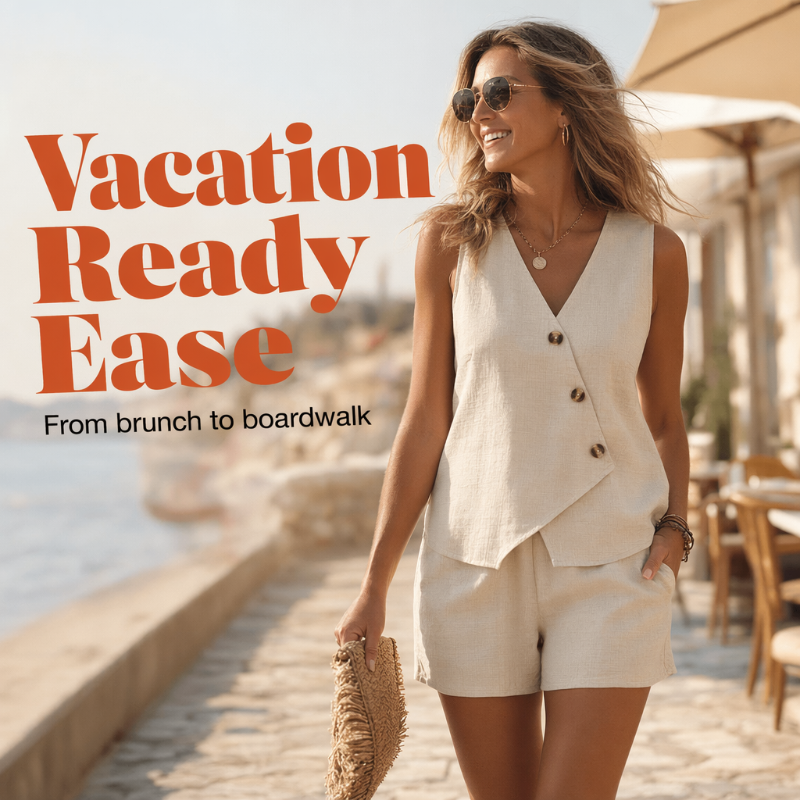 The Aria Set – An Asymmetric Vest & Shorts Duo That Does Summer Right