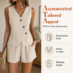 The Aria Set – An Asymmetric Vest & Shorts Duo That Does Summer Right