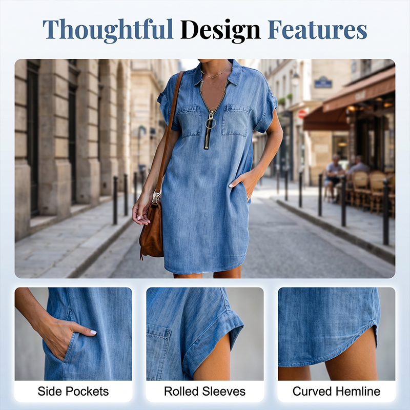 The Willow Dress – A Denim Shirt Dress That Does It All